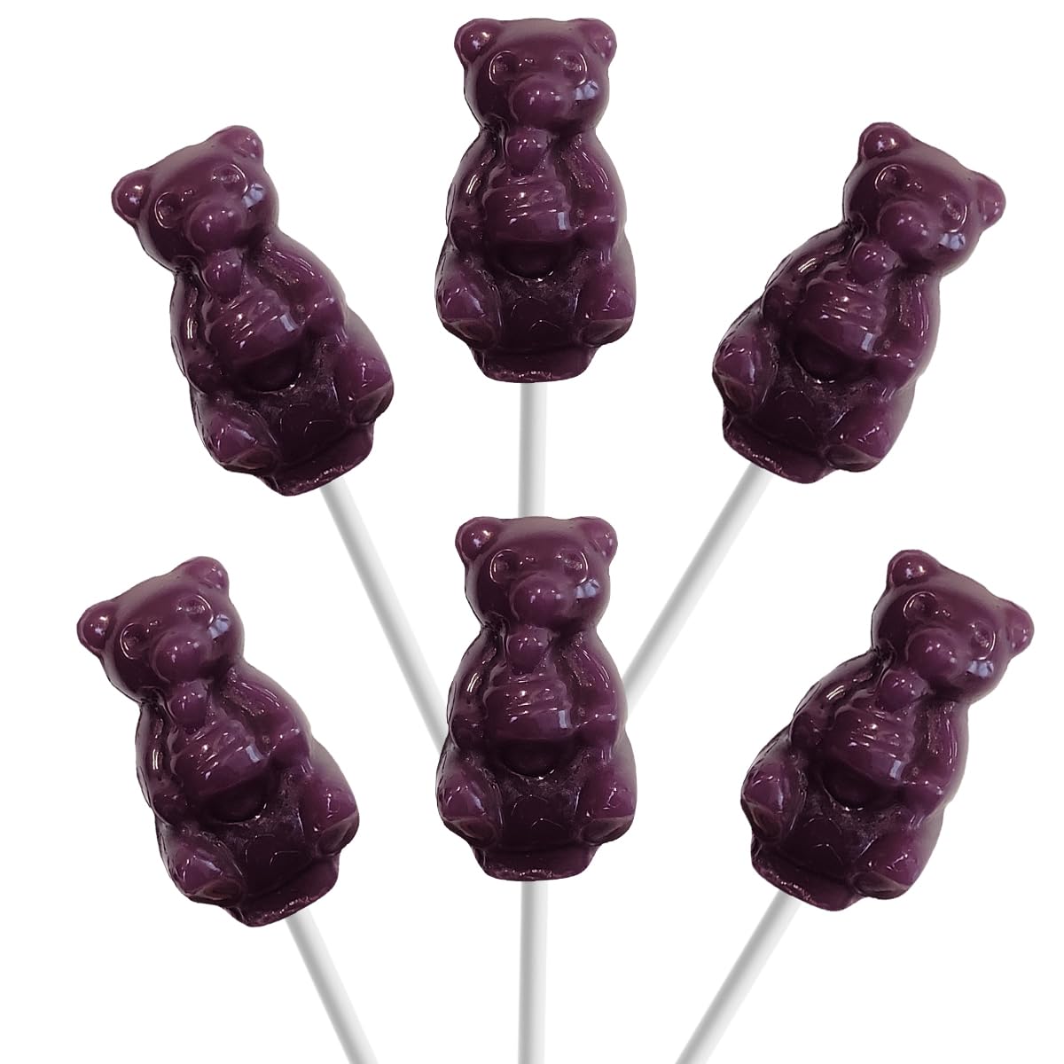 Amazon.com : Fruidles Huckleberry Baby Bear Lollipops Shaped